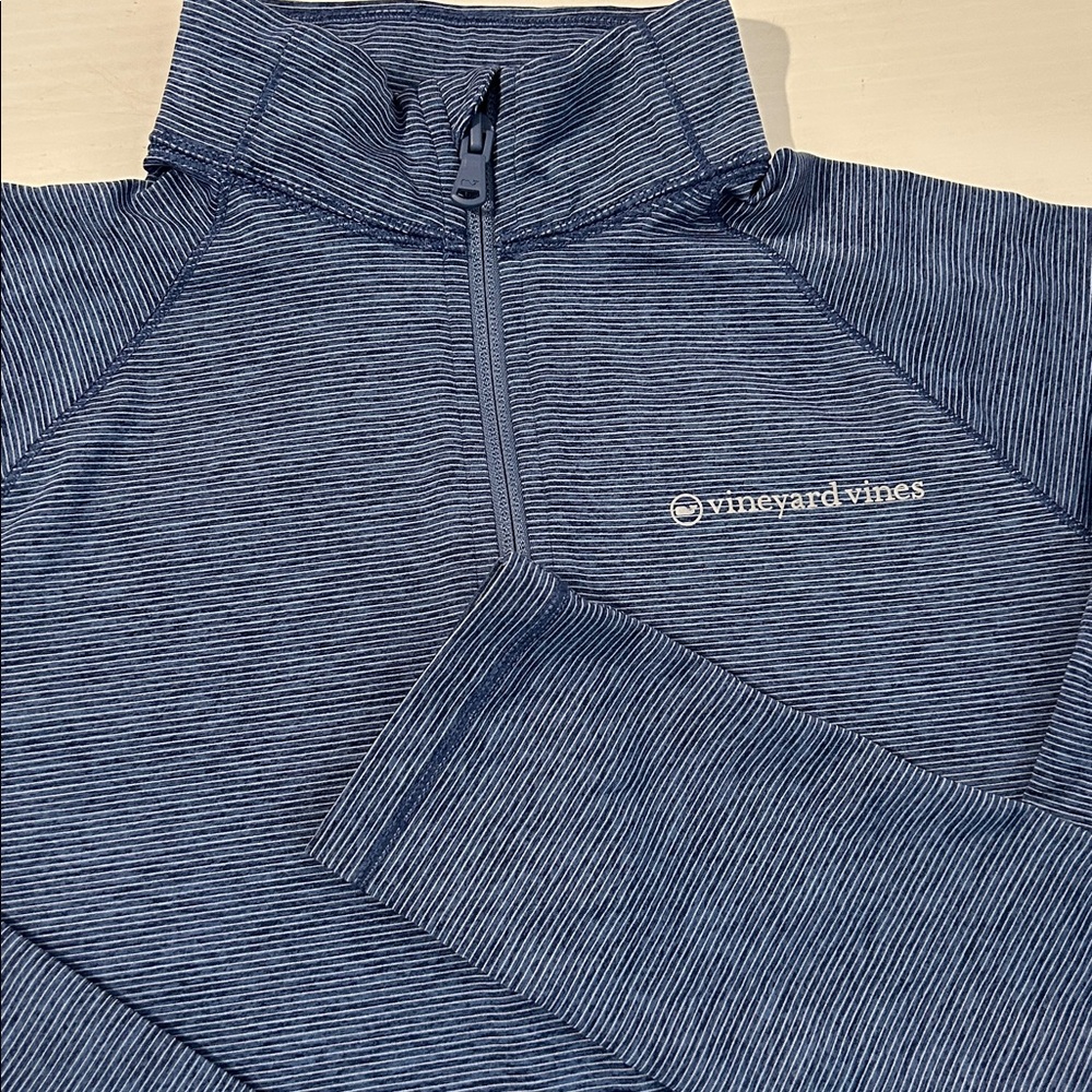 Vineyard Vines Sankaty 1/4 zip pullover long sleeve youth boys large 16
